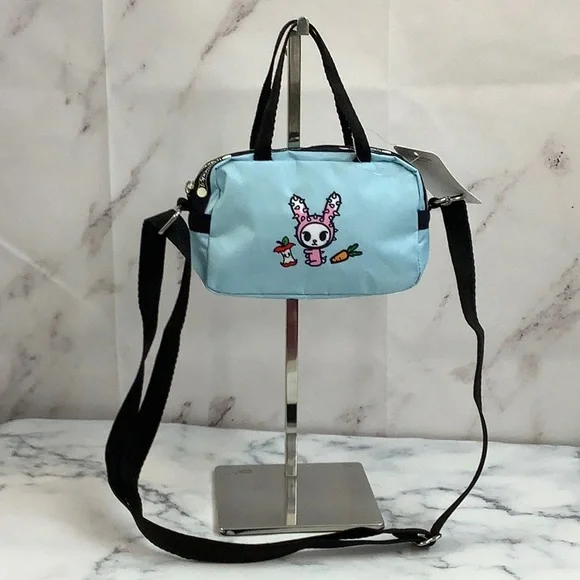 LeSportsac Gray Tokidoki Crossbody Sling Bag Lesportsac Tokidoki Crossbody Grey Purse Unicornio-Citta  main image 3